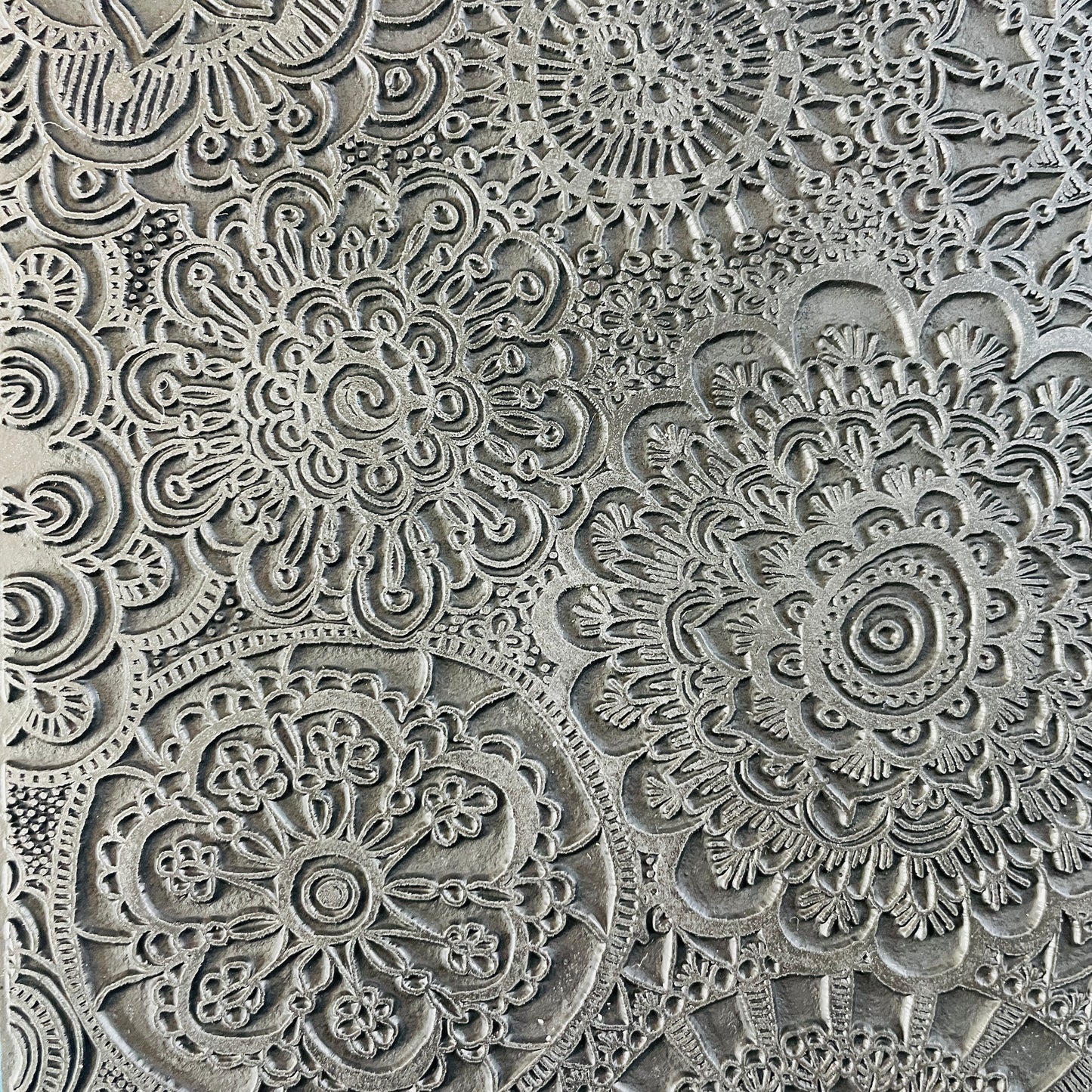 Festoon floral mandala Rubber Stamp Texture Sheet