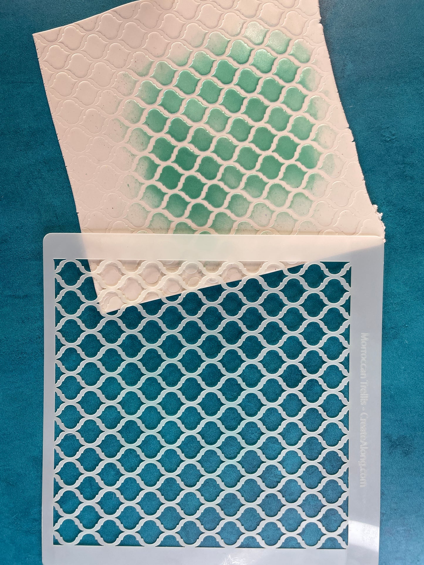 Moroccan Trellis Mylar Stencil Texture Sheet