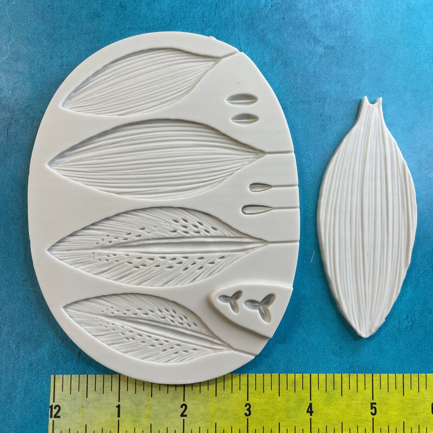Double Sided Leaf and flower petal Polymer Clay press Mold
