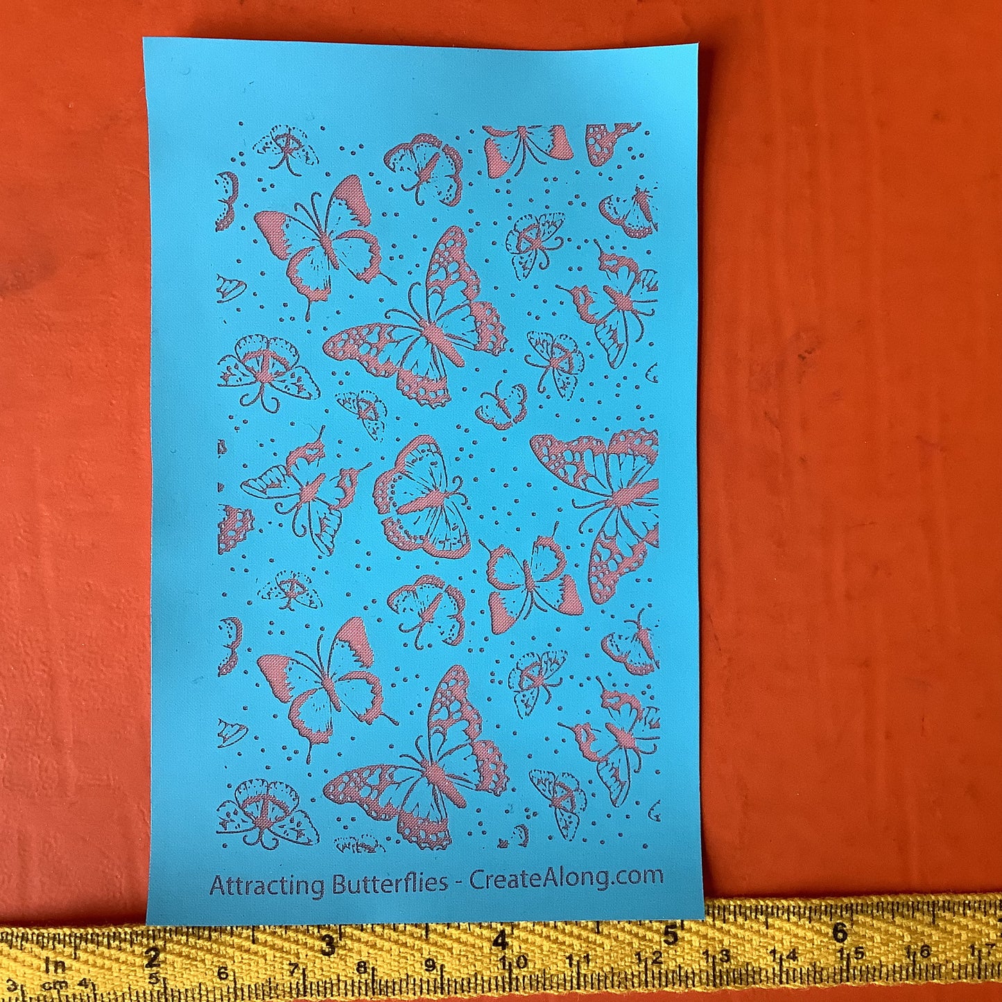 Attracting Butterflies Silkscreen For Crafting For Polymer Clay + Mixed Media