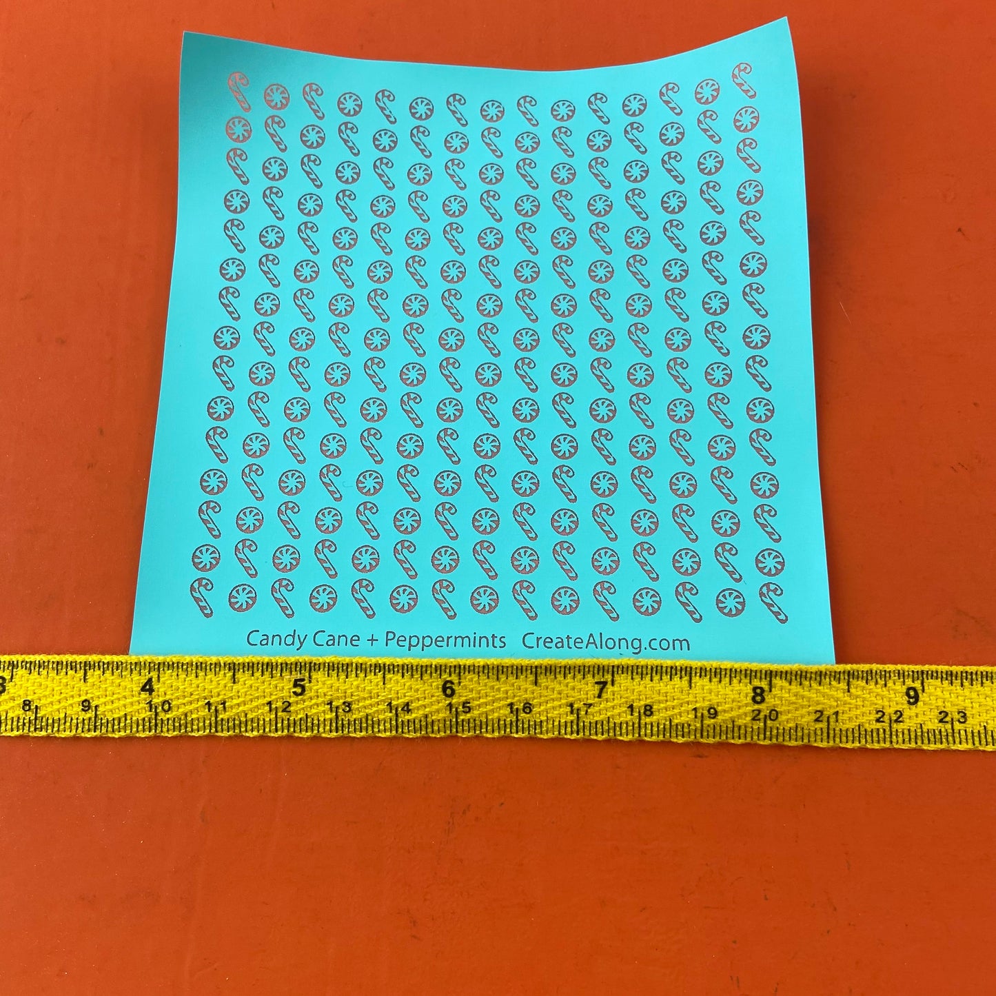 Candy Canes and Peppermints Holiday Winter Christmas Silk Screen Stencil for Polymer Clay, Art Jewelry, Mixed Media