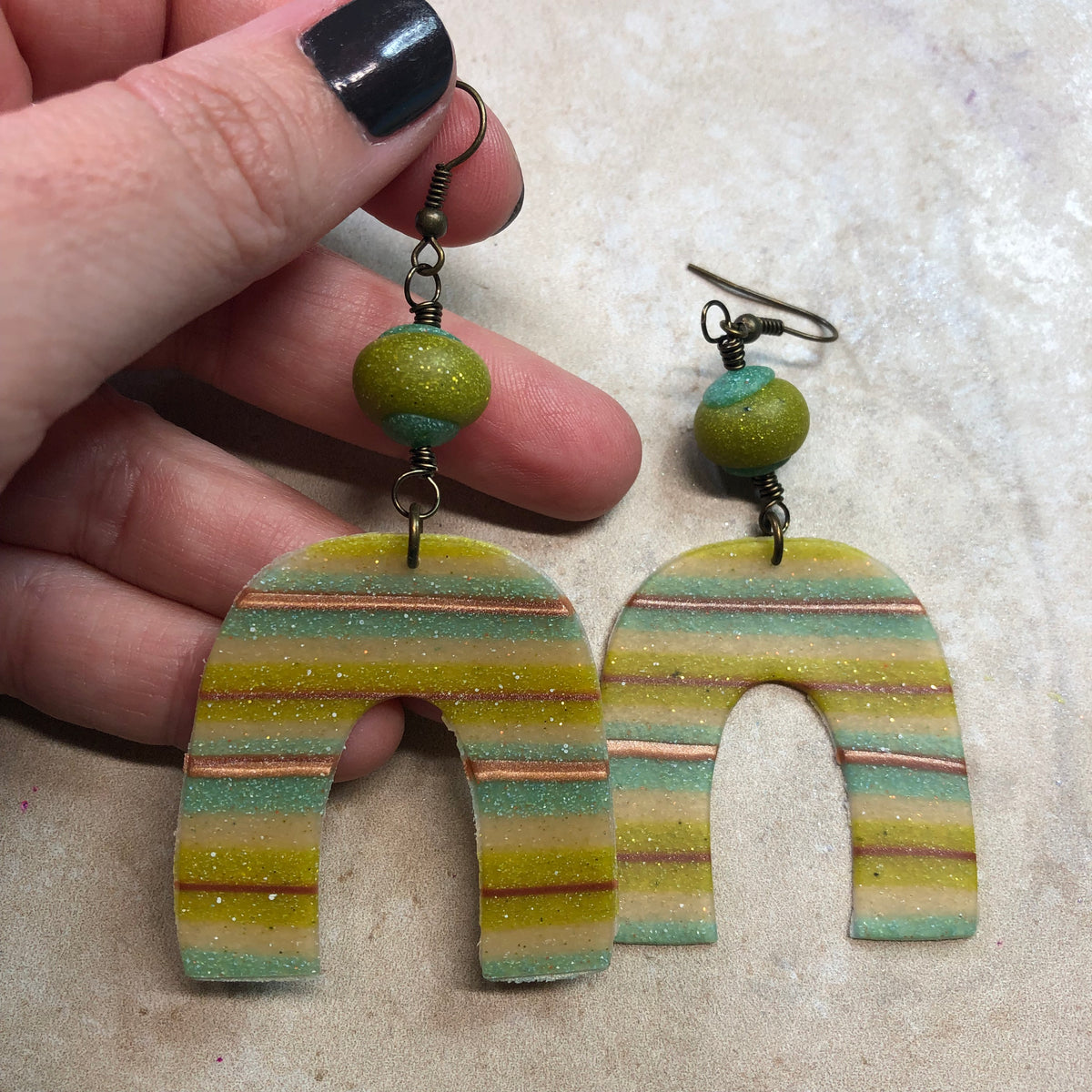 Rainbows set of 3 graduated size Jewelry Sized polymer clay Cutters - Polymer Clay TV tutorial and supplies