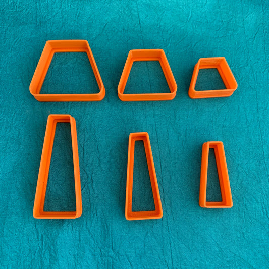 Egyptian graduated Collar necklace Jewelry Sized set of 6 Polymer Clay Cutters - Polymer Clay TV tutorial and supplies