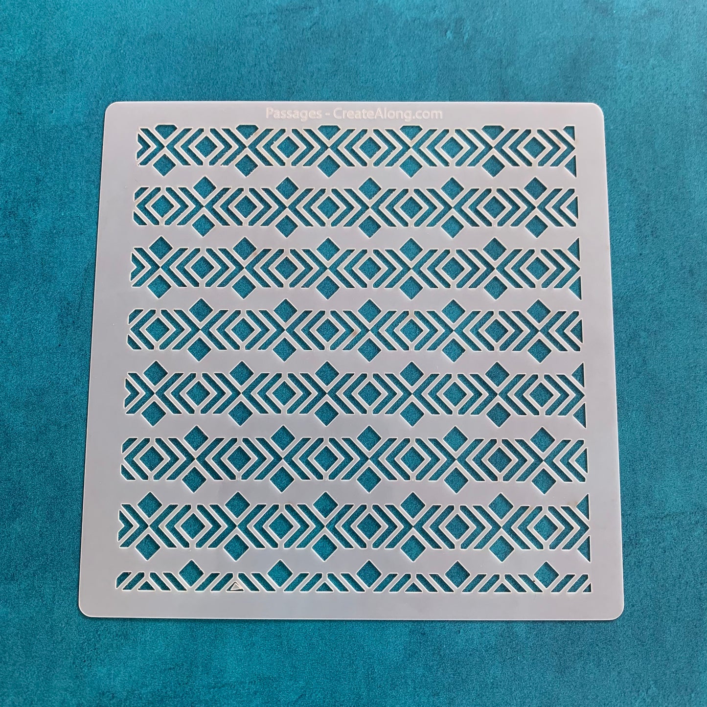 Passages Southwestern design Mylar Stencil great for Polymer Clay Art Jewelry Mixed Media