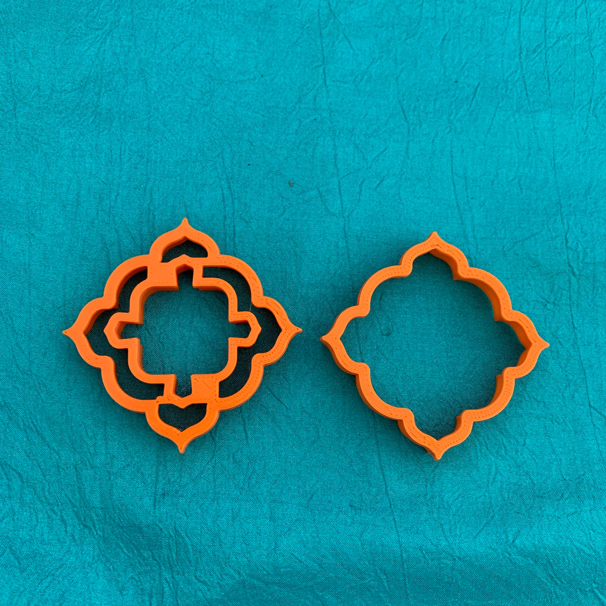 Large Imperial Set #1 with Frame Hole 2 Jewelry Sized polymer clay Cutters - Polymer Clay TV tutorial and supplies