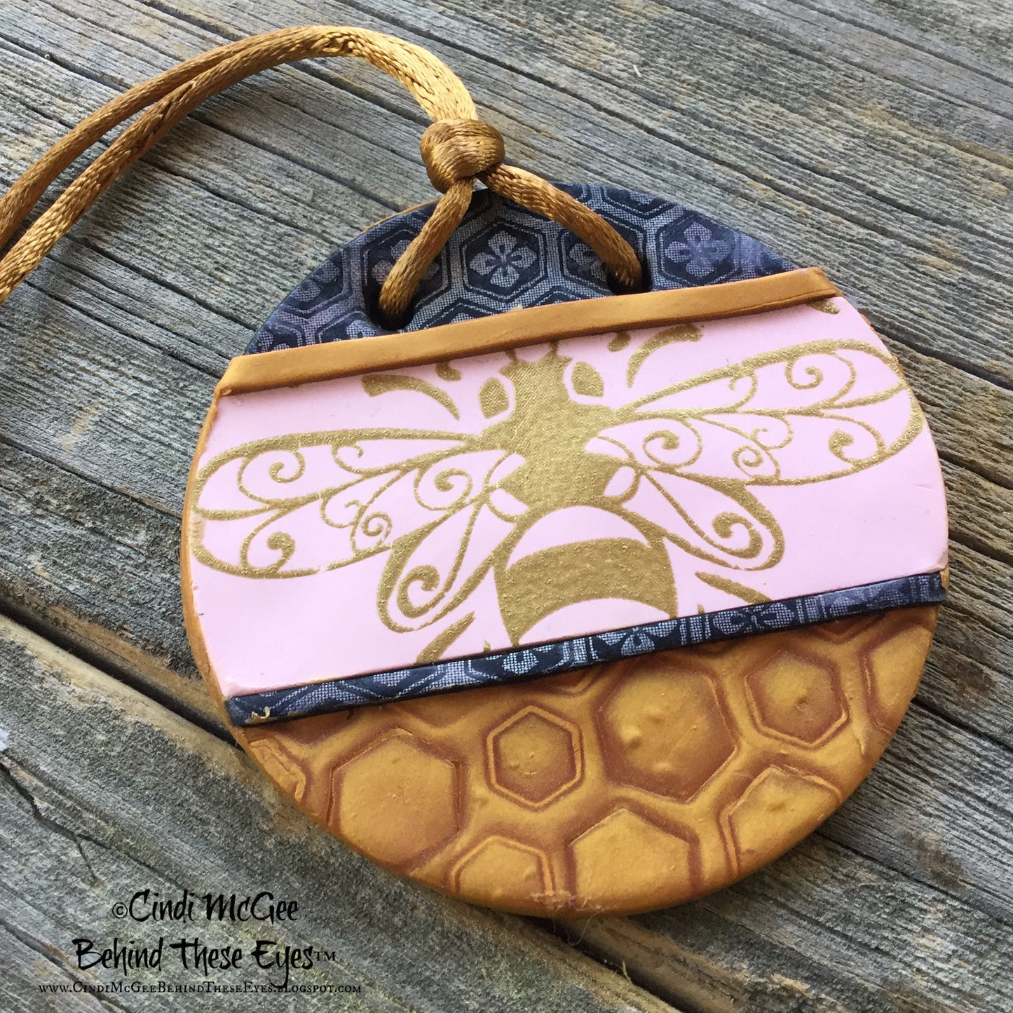 Cindis 4 Bees, polymerclay Silckscreen,stencil