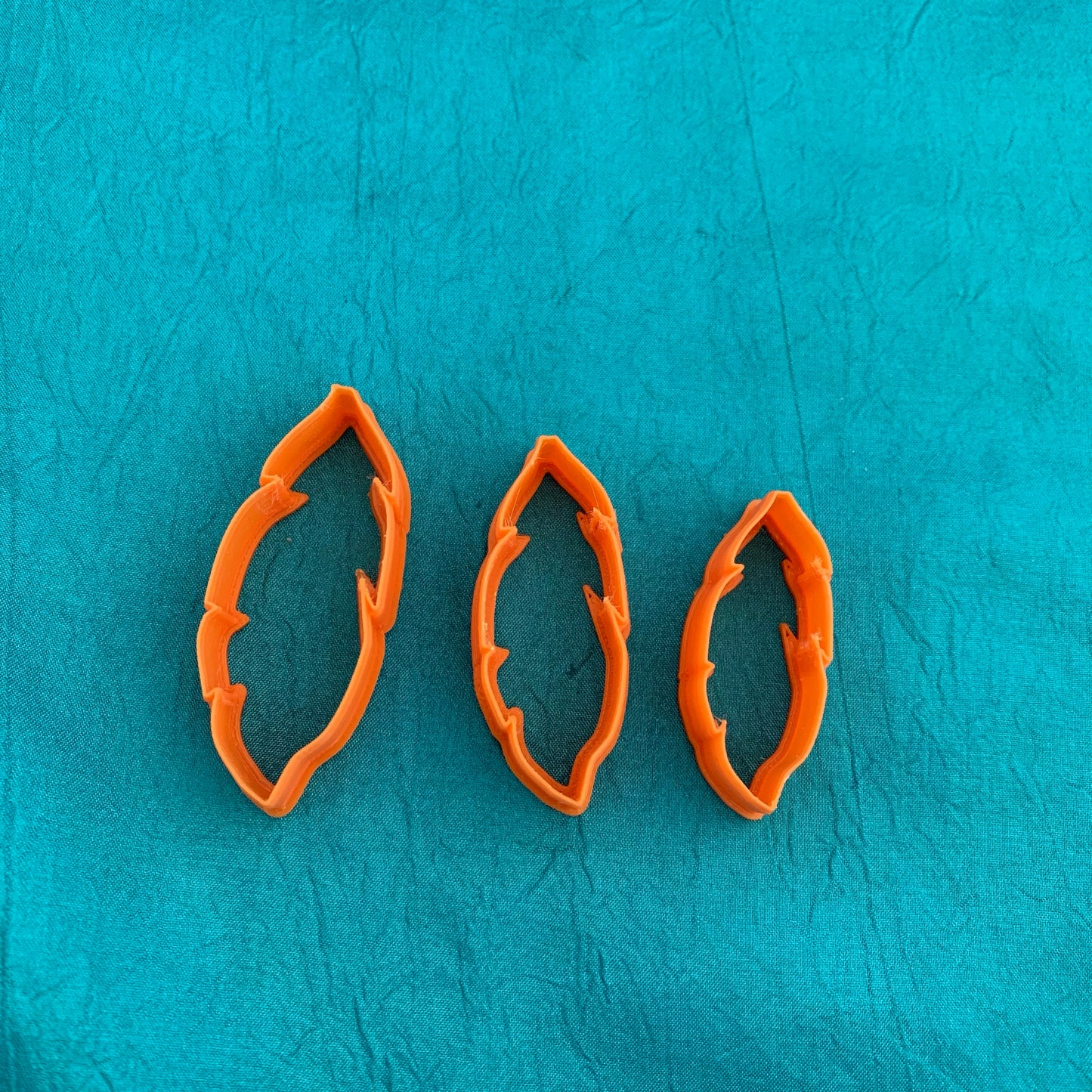 Feathers polymer clay cutter set jewelry earrings pendant small sharp clay earring cutters