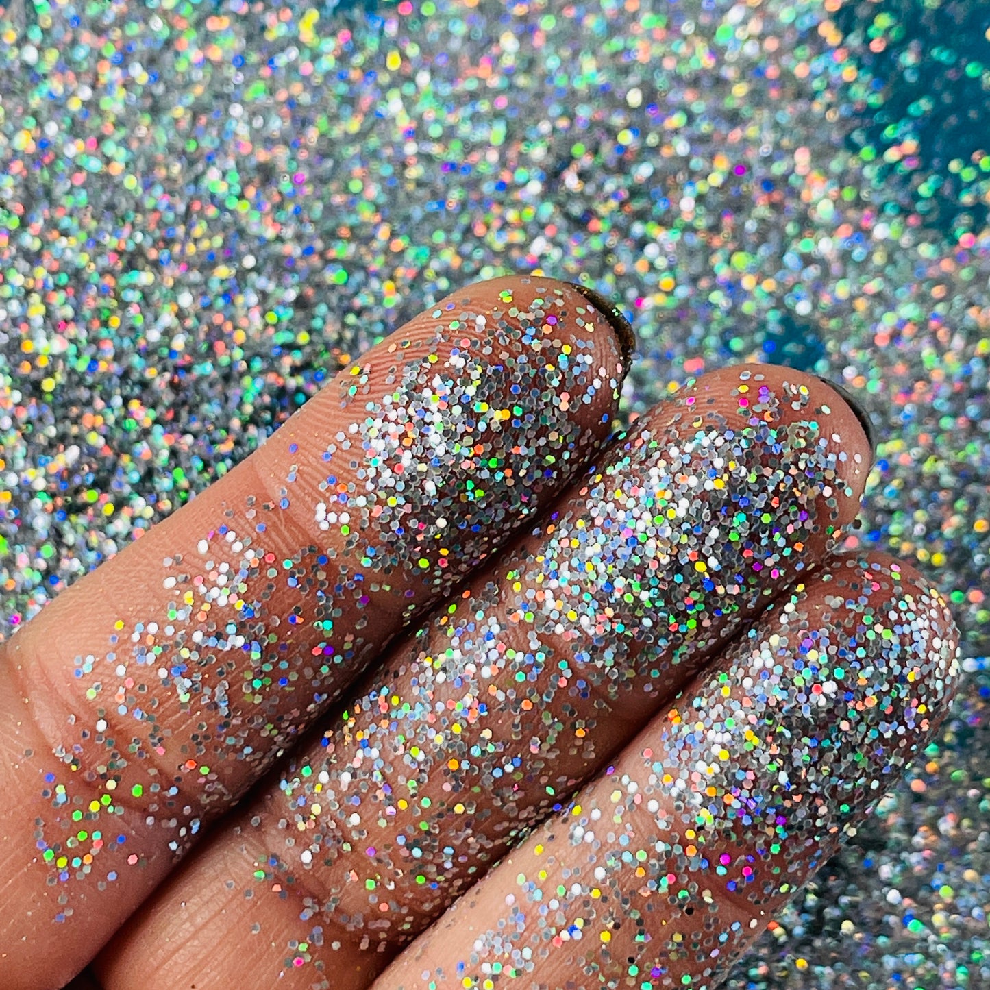 Super Silver Holographic Glitter for pens candles earrings clay resin mugs slime tumblers nail art 2 oz