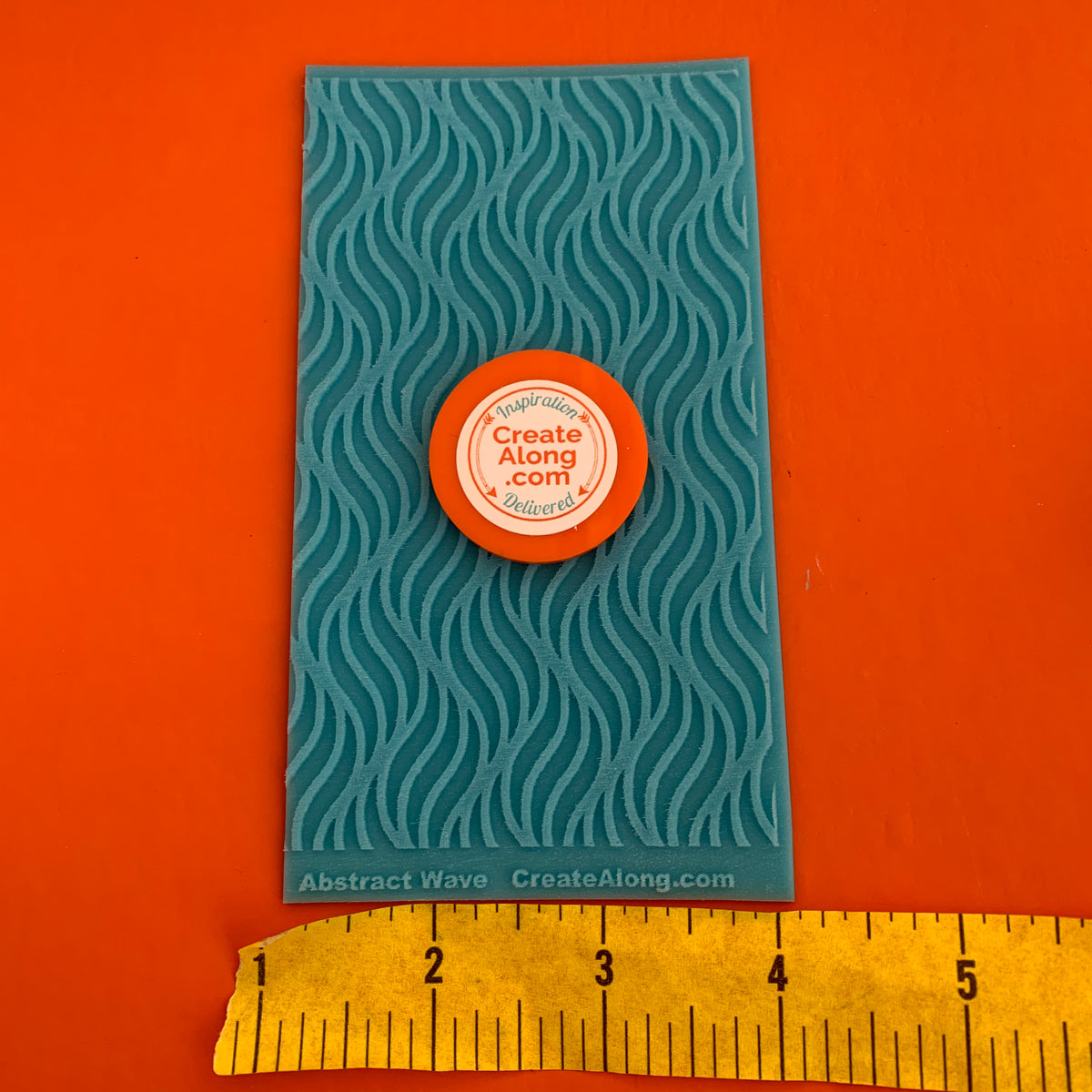 Abstract Waves Texture Mat Silicone rubber Stamp for polymer clay paper Gelli plate and resin