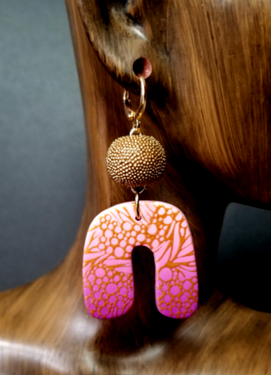 Rounded Rainbows U shape Earrings Jewelry Sized polymer clay Cutters set