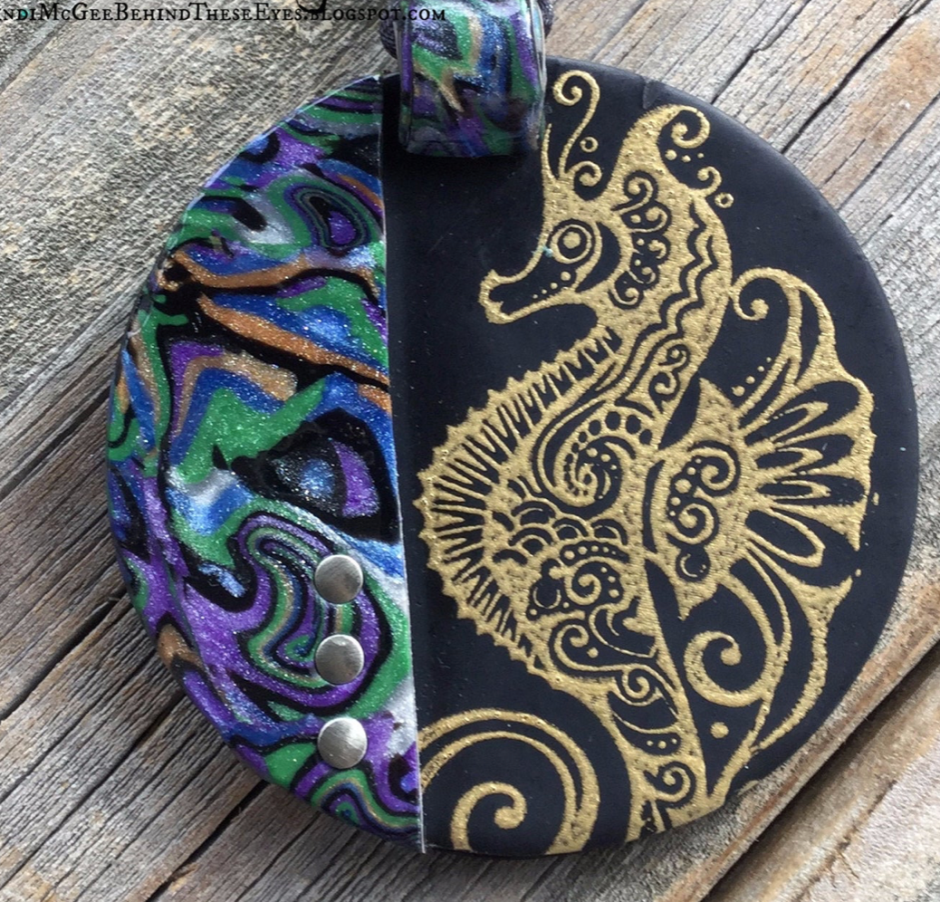 Make a Gorgeous Faux Abalone Slab & Reversible Seahorse Bracelet Online Workshop with Cindi McGee