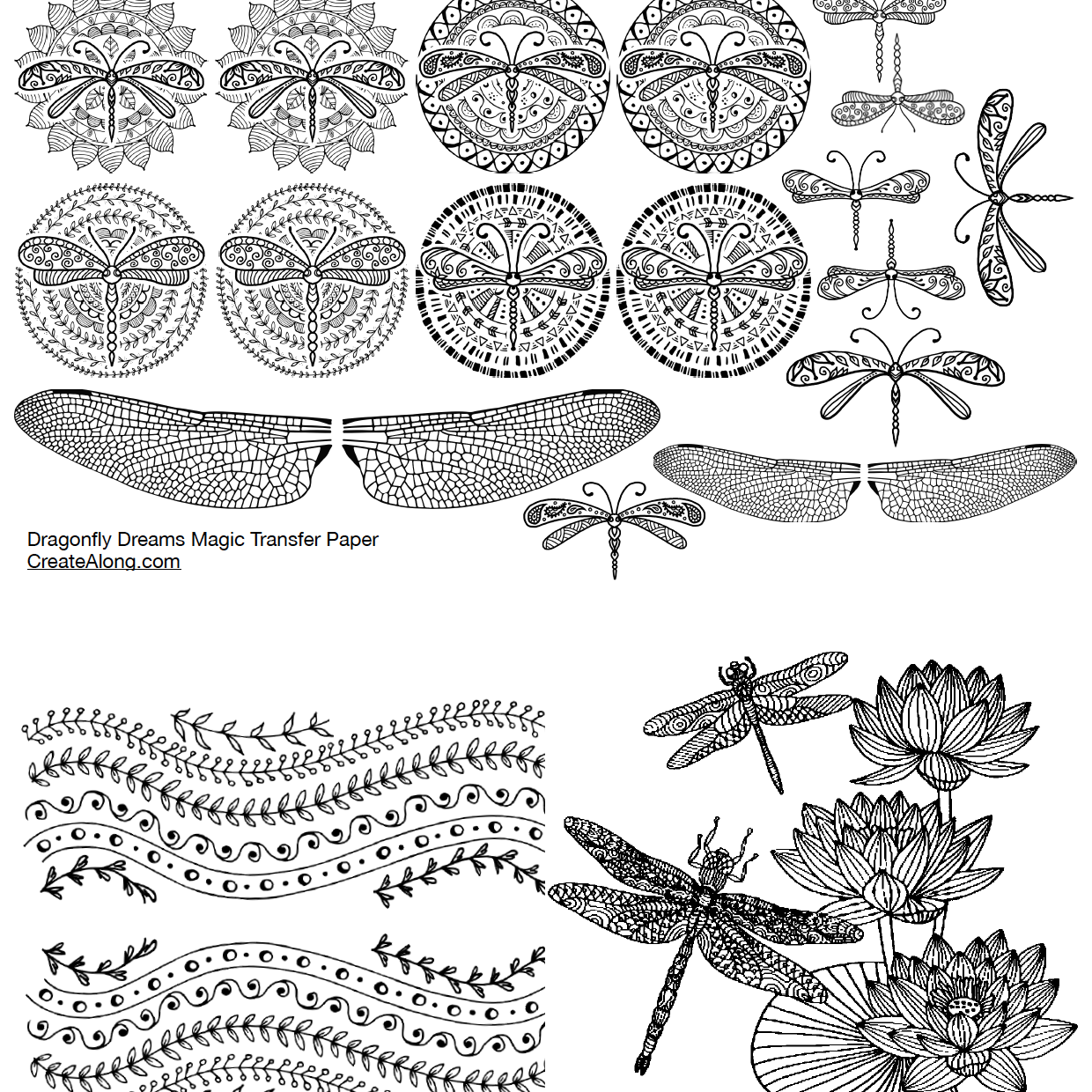 Digital Image Transfer PDF for creating images on raw polymer clay and for  use with Magic Transfer Paper