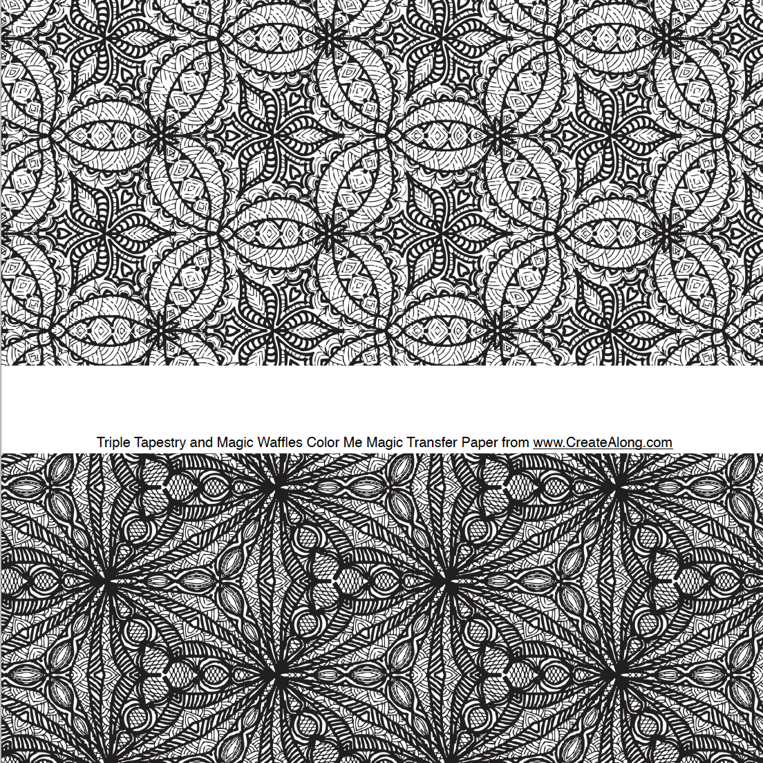 Digital Triple Tapestry & Magic Waffles Image Transfer PDF for creating images on raw polymer clay and for use with Magic Transfer Paper