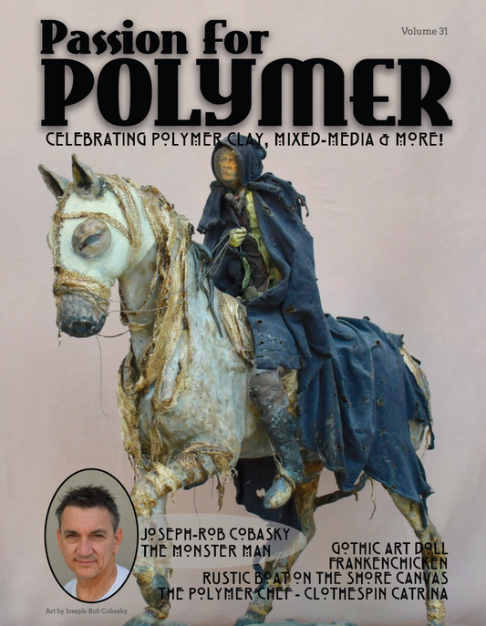 Sculpture & Halloween Tutorials Magazine: October 2021 Passion for Polymer Clay DIGITAL Downloadable PDF