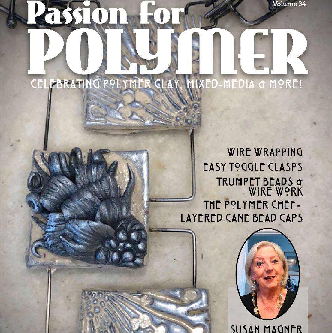 Polymer Clay Components Tutorials Magazine: January 2022 Passion for Polymer Clay DIGITAL Downloadable PDF