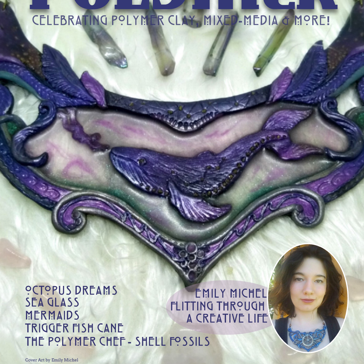August Passion for Polymer clay magazine- DIGITAL PDF download - Polymer Clay TV tutorial and supplies