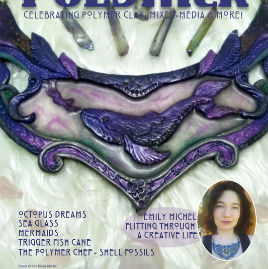 August Passion for Polymer clay magazine- DIGITAL PDF download - Polymer Clay TV tutorial and supplies