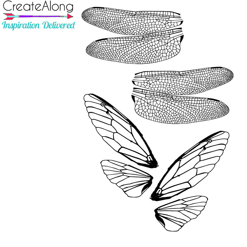 Silkscreen Dragonfly & Cicada Authentic Wings Stencil polymer clay - Polymer Clay TV tutorial and supplies