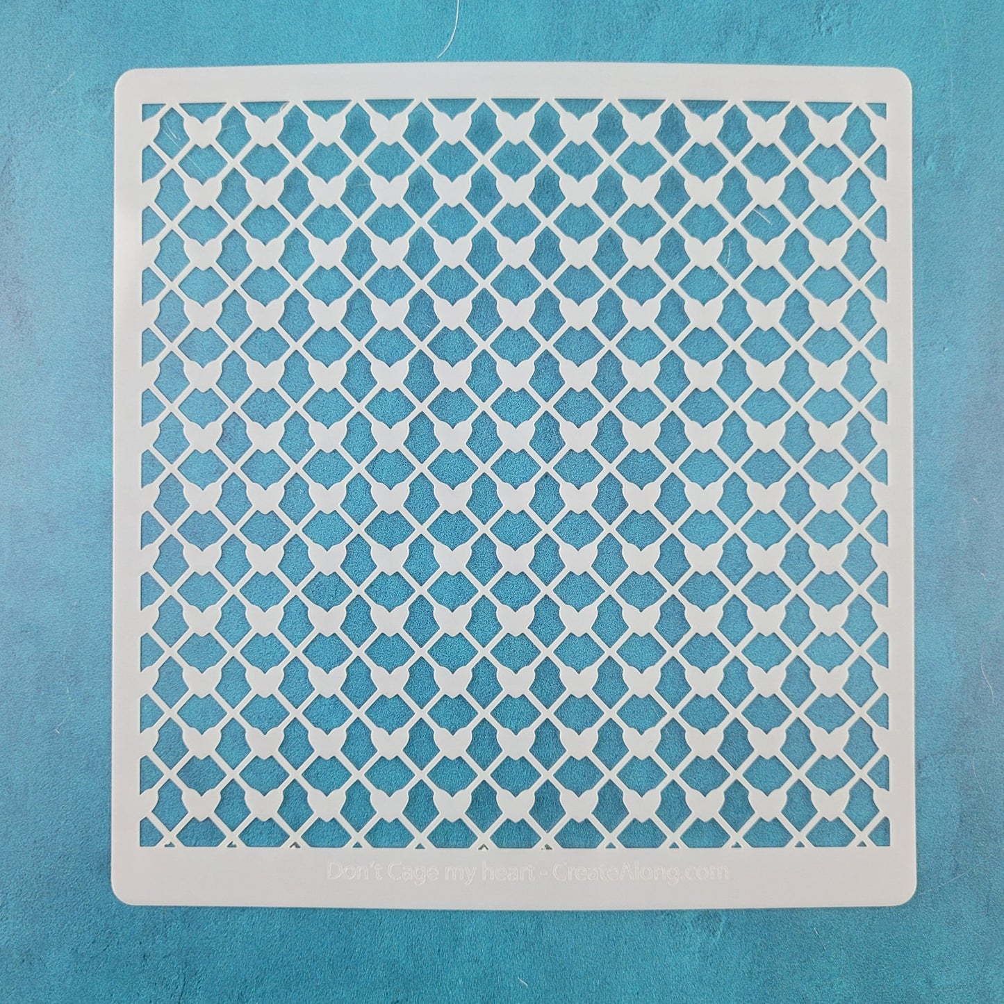 Don't Cage My Heart, Polymer Clay, Stencil, texture