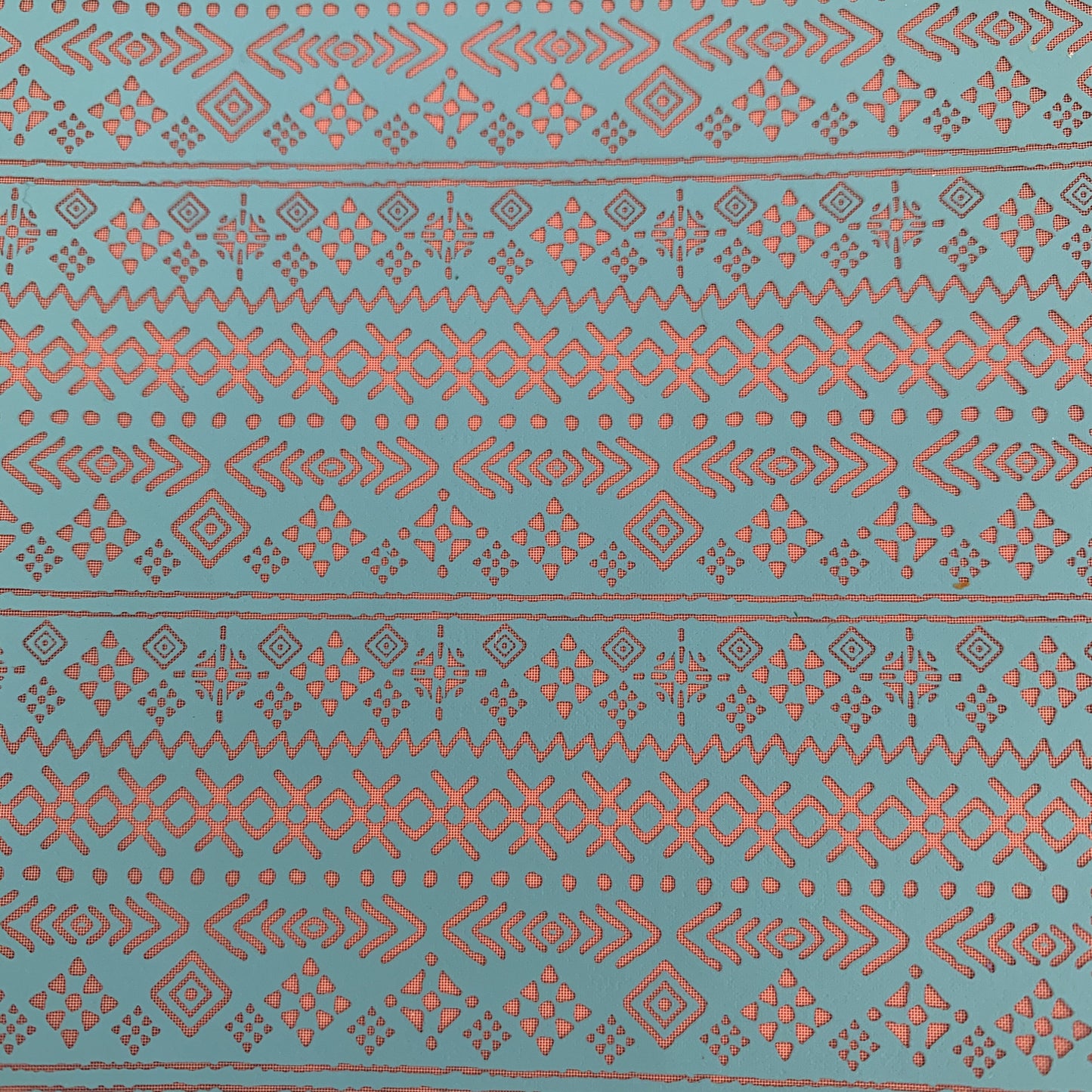 Silkscreen Tribal Textiles Stencil for Polymer Clay, Art Jewelry, and Mixed Media