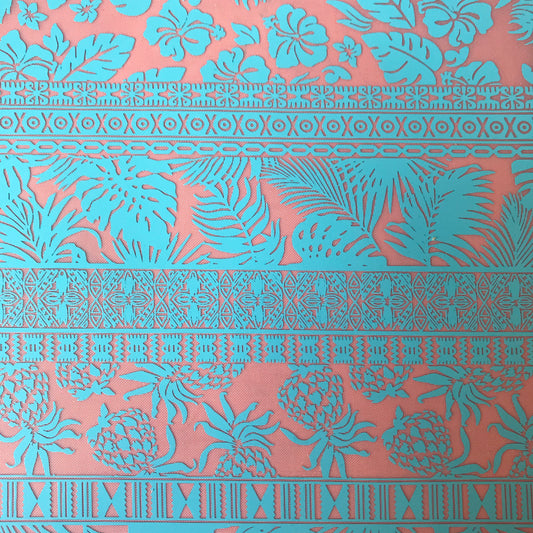 Tropical Vibe Silkscreen Stencil For Polymer Clay DIY