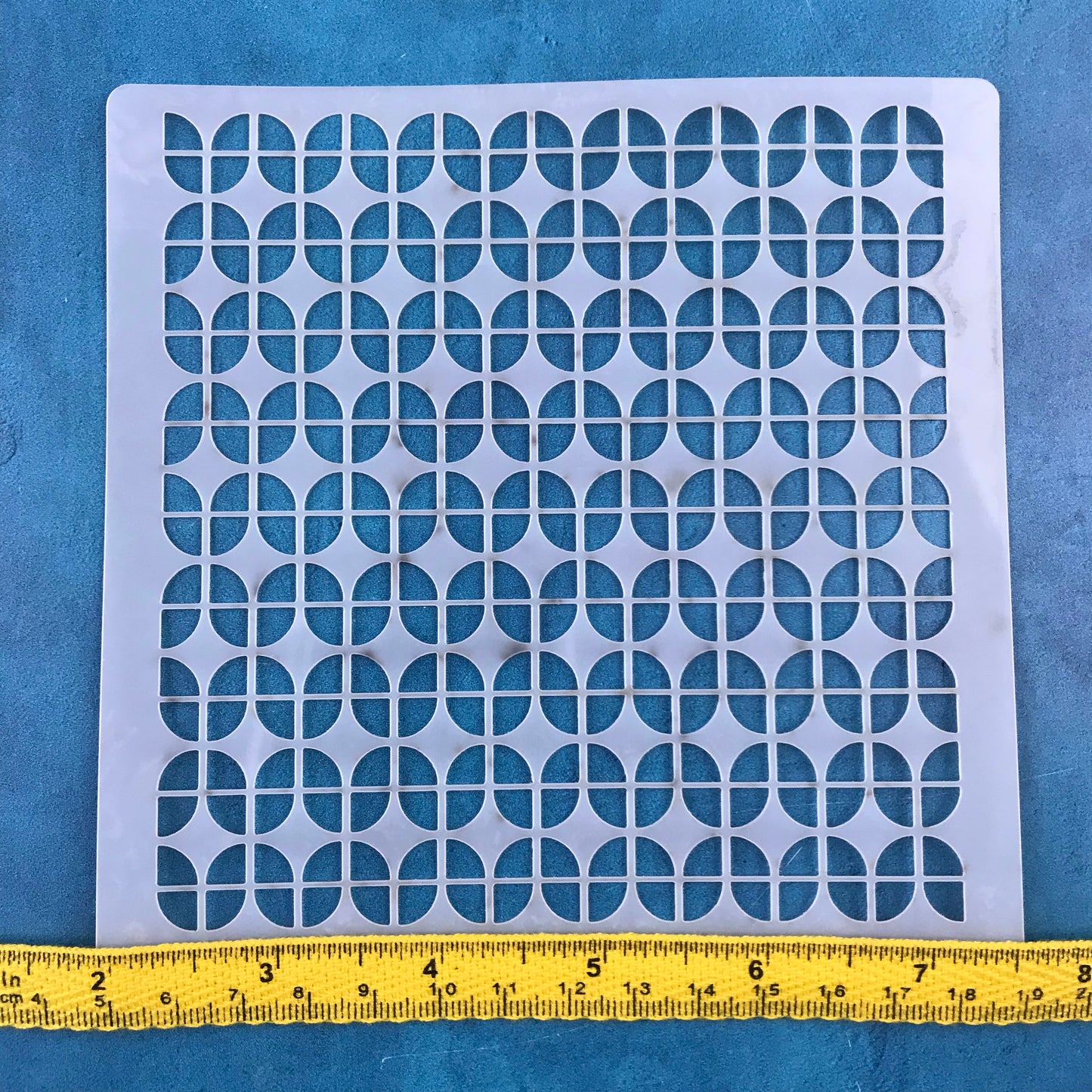 Groovy Mods Mylar Stencil texture sheet for polymer clay earrings art jewelry mixed media