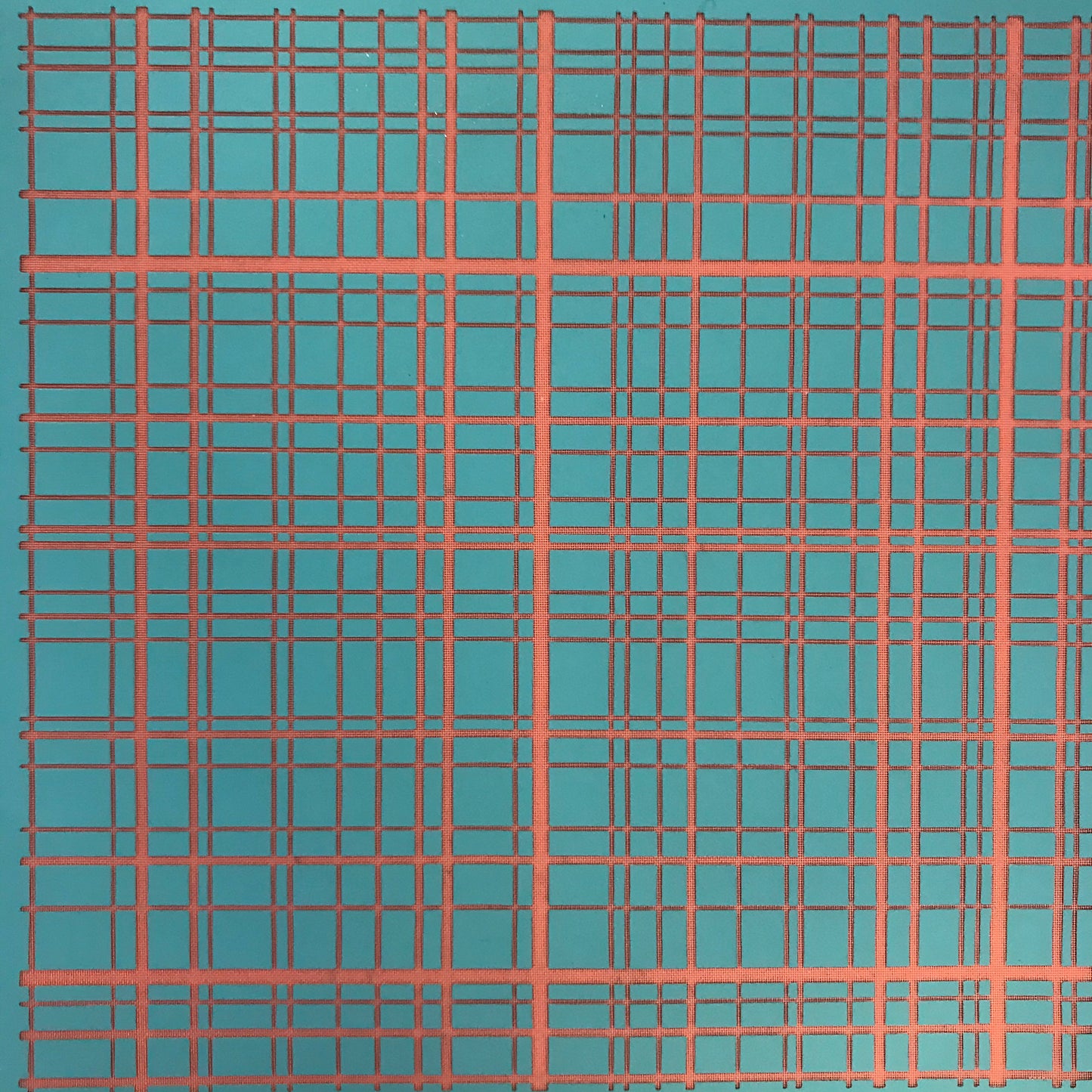 Silkscreen Stencil Plaid Tartan Lines for crafting, polymer clay + mixed media