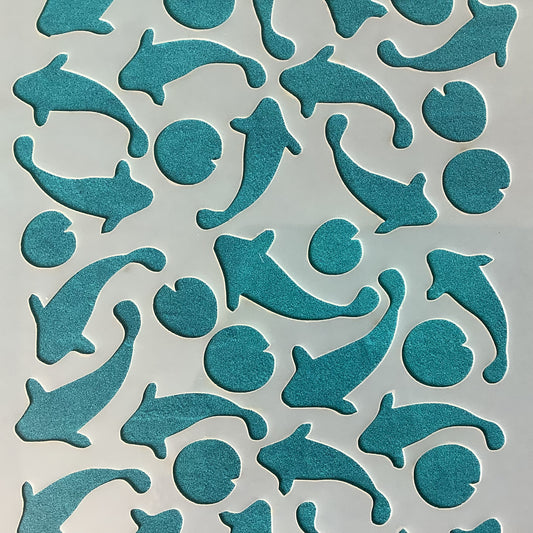 Koi Gold Fish Lily Pond Mylar Stencil texture sheet for polymer clay earrings art jewelry mixed media