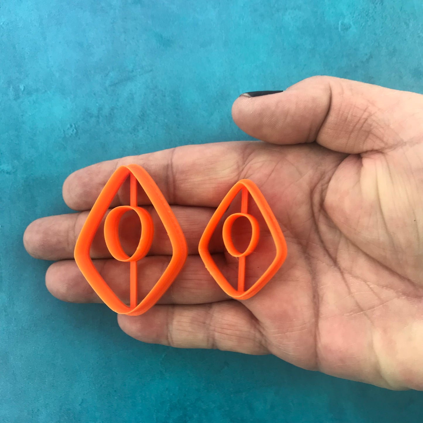 Organic Drops donut polymer clay earrings cutter set