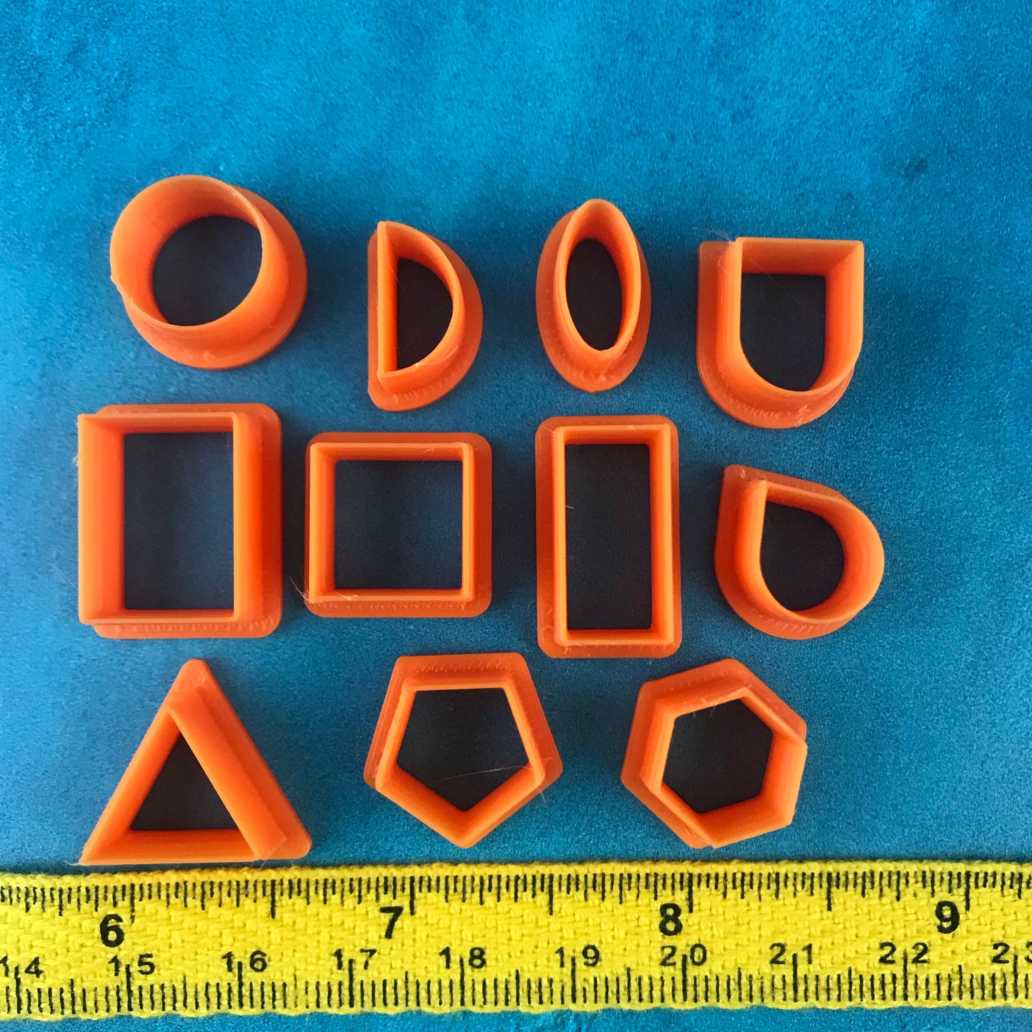 Geo Earring Stud polymer Clay Cutters Mini small 11 basics geometric