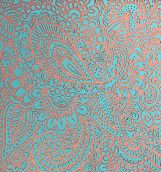 Paisley Garden Party Silkscreen SLAB Stencil