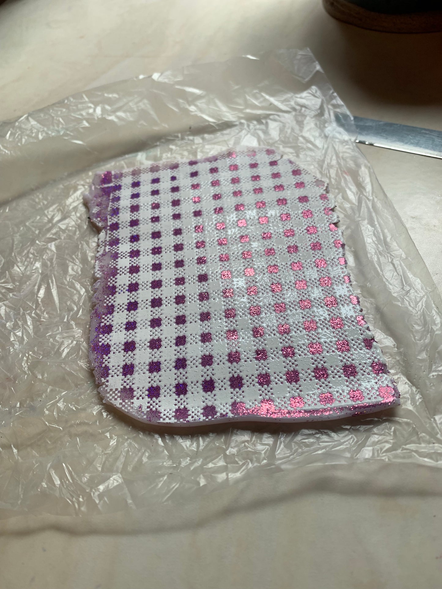 Silk Screen Buffalo Plaid Checkered Stencil for Polymer Clay, Art Jewelry, Mixed Media