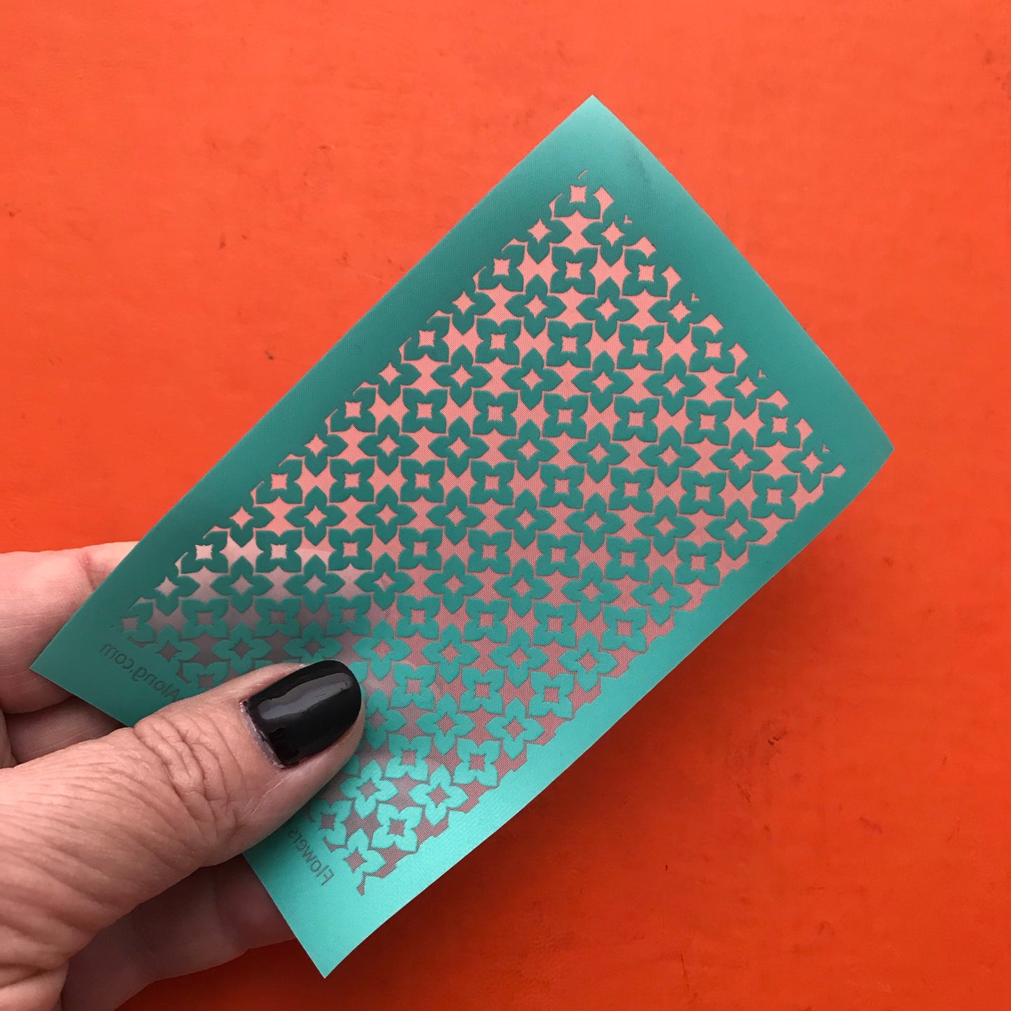 Flowers in the Wind Floral Silkscreen For Crafting For Polymer Clay + Mixed Media