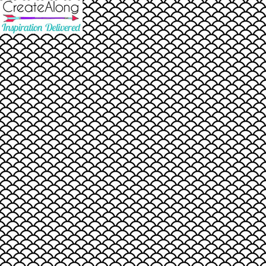 Silkscreen LIGHT Fish Scales Stencil Crafting, Polymer Clay, Art Jewelry, Mixed Media - Polymer Clay TV tutorial and supplies