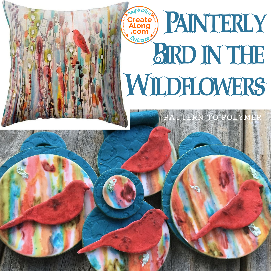 How to Create Painterly Wildflowers with Alcohol Ink on Polymer Clay