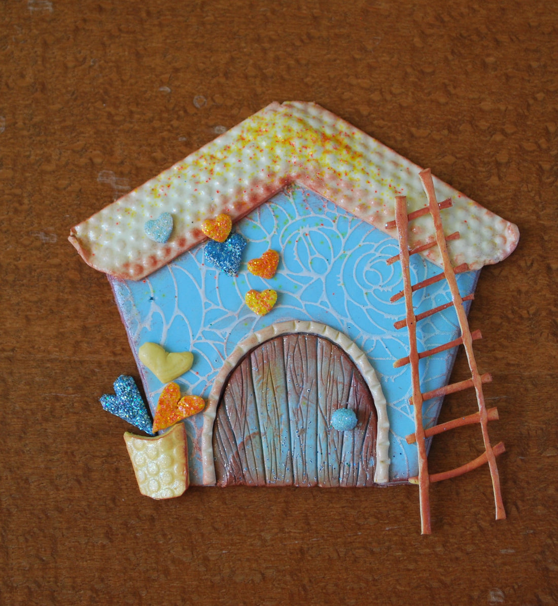 Make this Adorable Fairy House Polymer Clay Magnet