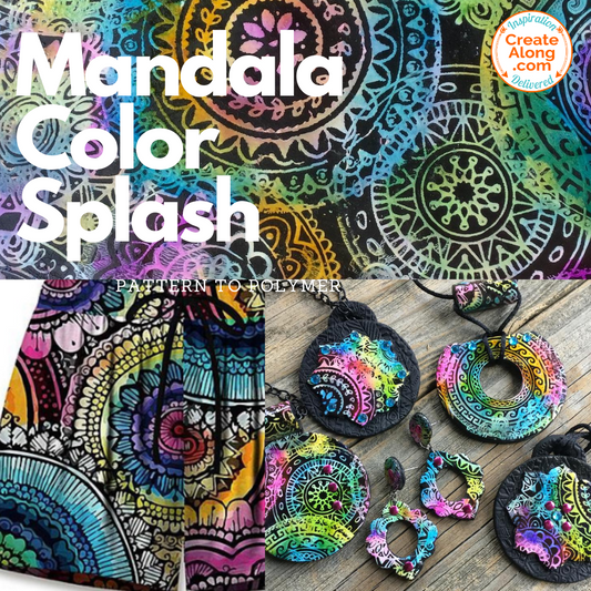 Go Boho! Make Color Splash Mandala Polymer Clay Jewelry