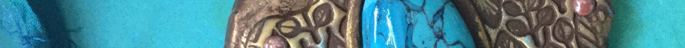 Turquoise & Leaves Pendant - Create Along Box