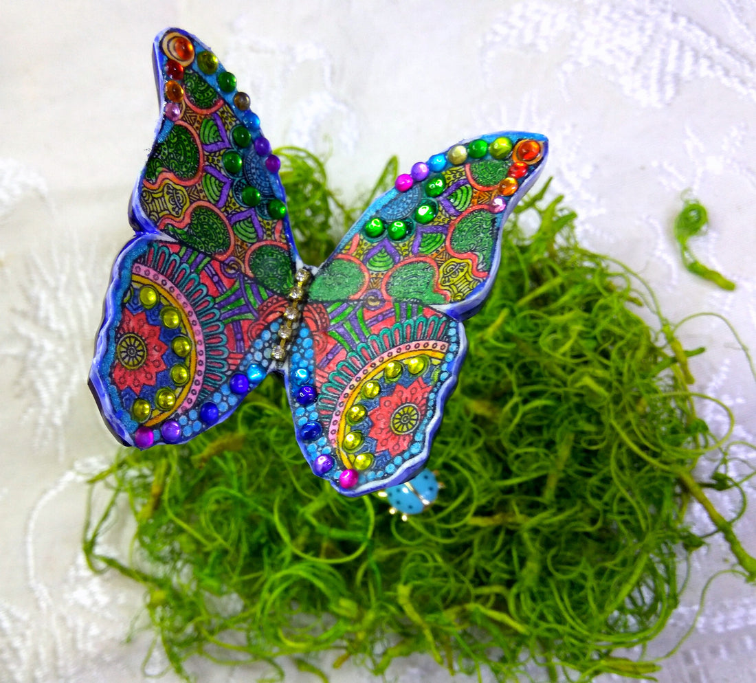 Bright, Bold, Butterflies!  Projects from our Butterfly Bollywood Create Along Box!