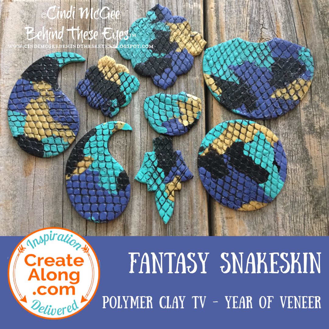 How to Create a Polymer Clay Fantasy Snakeskin Veneer for Jewelry and More