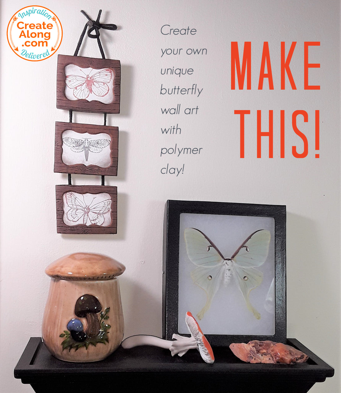 Butterflies! It's Easy to Make this Awesome Polymer Clay Wall Hanging