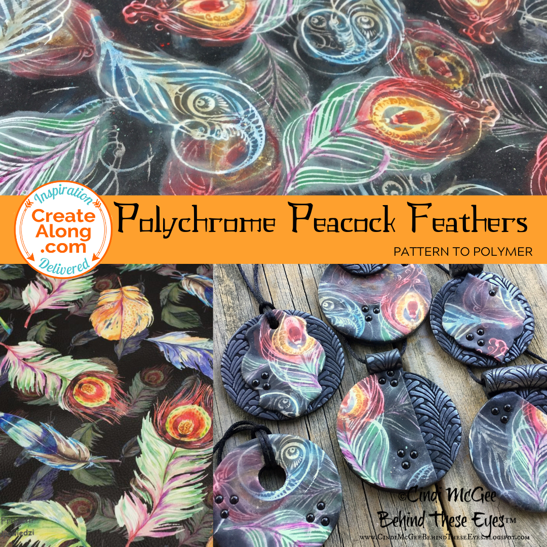 Polychrome Peacock Feathers - YOU Can learn a Polymer Clay New Technique Today!