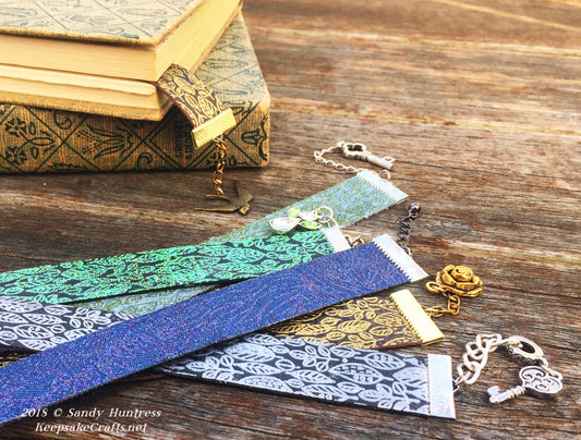 Falling Leaves Embossed Bookmarks - Create Along Box Project