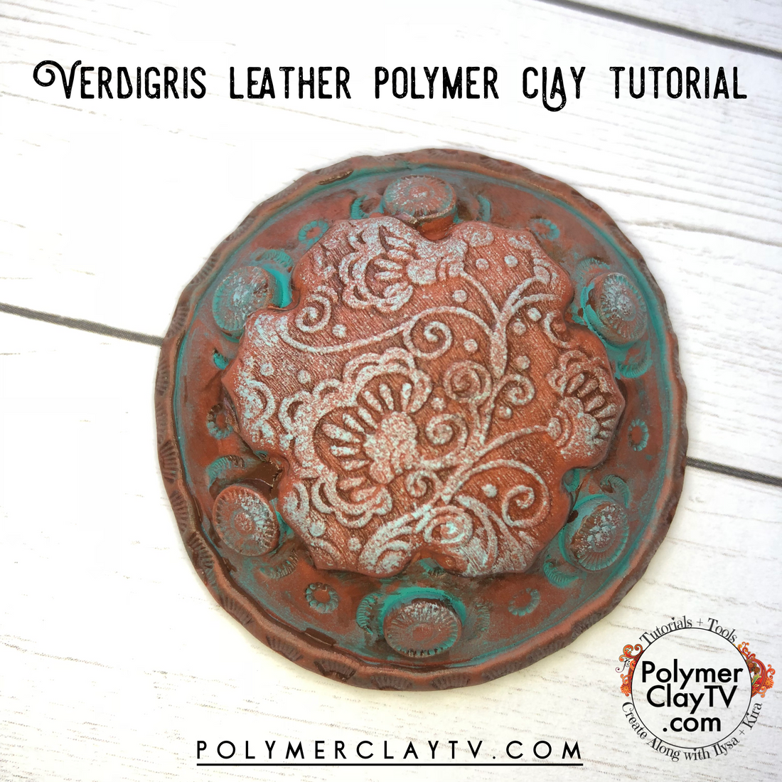 How to create a faux leather patina look with polymer clay