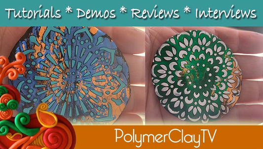 Polymer Clay Foiled Mandala Tutorial