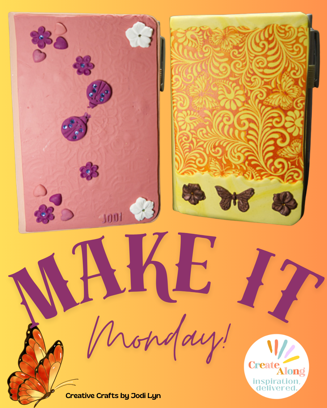 How to Cover a Journal with Polymer Clay - It's Make it Monday