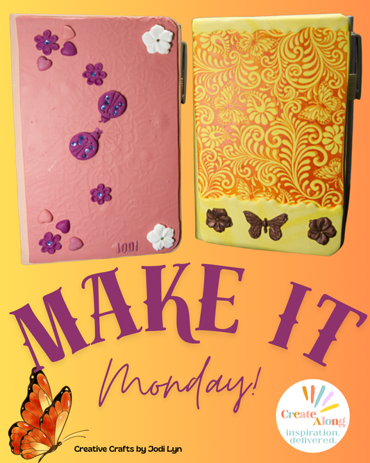 How to Cover a Journal with Polymer Clay - It's Make it Monday