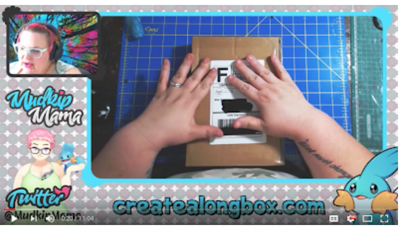 Unboxing the June Shrines CreateAlongBox! Thanks to Mudkip Mama on Twitch