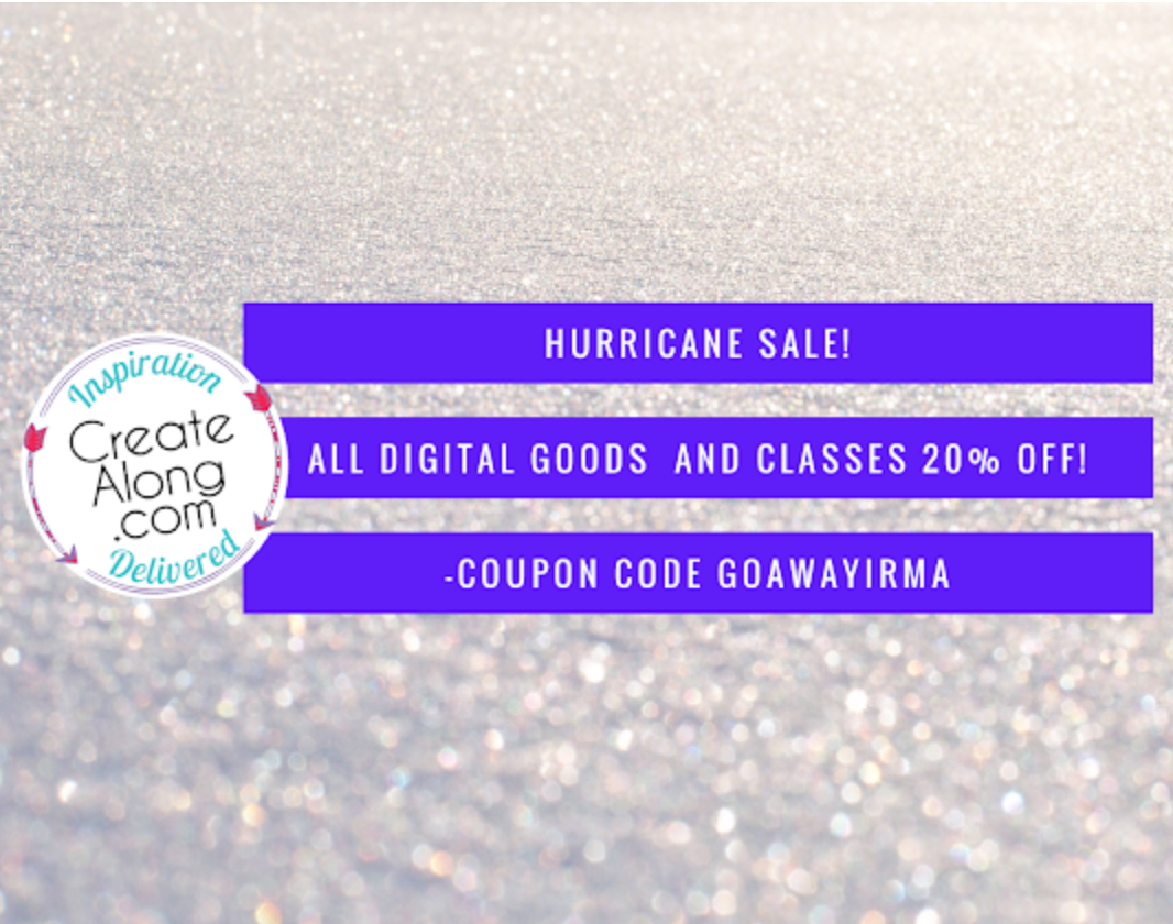 Hurricane Sale! 20% off ALL digital courses, PDFS, and Workshops!