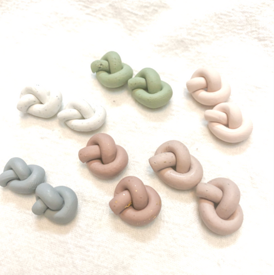 Make Pretty Knotted Polymer Clay Earrings - Perfect for Any Outfit!